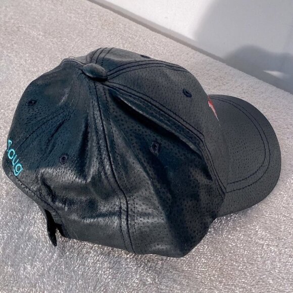 Vintage Black Leather Hartwell Oilfield Hat - Picture 2 of 9